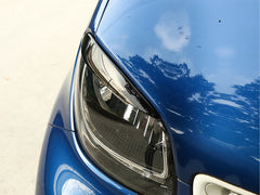 Schwarz Glanz Scheinwerferblenden Böser Blick Blende für Smart Fortwo Forfour 453 2014 2015 2016 2017 2018 2019 2020 2021 pz49