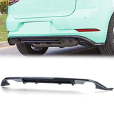 Diffusor Heckdiffusor Einzelrohr Schwarz für VW Golf 7 GTI 2013-2017