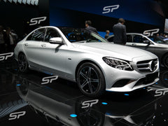 Front Stoßstange Flics Aero Flossen Flaps für Mercedes Benz C Klasse W205 C205 A205 AMG Line Modf 2018+ pz12