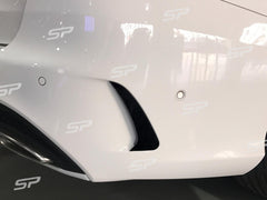 Heck Stoßstange Flossen Flaps Canards Splitter Aero Flics für Mercedes Benz C-Klasse S205 Kombi AMG Line C43 AMG 2015-2018 pz16