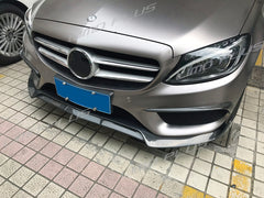 Carbon Fiber Frontlippe Diffusor für Mercedes Benz C Klasse W205 mit AMG Line Stoßstange pz121