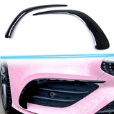 Flossen Flaps Vorne Stoß. Aero Flics Schwarz für Mercedes CLA C118 X118 AMG Line CLA45 2019+