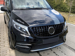 Kühlergrill Grill Schwarz GT Look für Mercedes Benz V-Klasse W447 V250 V260 V300 2014-2019