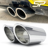 Auspuffblenden Endrohre Chrom für AUDI A3 8P 8V A1 8X