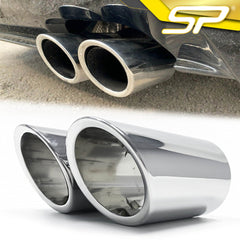 Auspuffblenden Endrohre Chrom für AUDI A3 8P 8V A1 8X