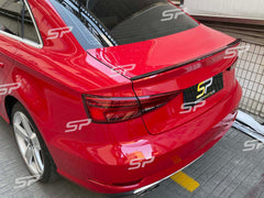Glanz Schwarz Heckspoiler Spoiler Lippe Heckflügel für AUDI A3 8V Limo S3 S Line 2013-2020 sp98