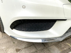 Schwarz Front Stoßstange Aero Flaps für Mercedes Benz CLS W218 C218 X218 AMG Line 2014-2018 pz61