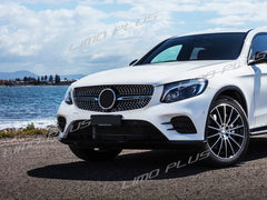 Diamantgrill Kühlergrill Front Grill für Mercedes Benz GLC X253 GLC43 AMG 2015-2019 pz143