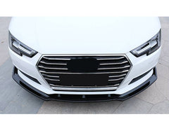 Front Stoßstange Spoiler Lippe Schwarz für Audi A4 B9 8W 2015-2019
