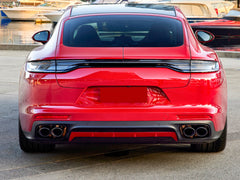 Sport Auspuff Auspuffblenden Endrohre Schwarz GTS Optik für Porsche Panamera 2018 2019 2020 2021 2022 Benzin et158