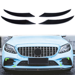Nebelscheinwerfer Blenden Flaps Schwarz für Mercedes C W205 S205 AMG Line 19-21
