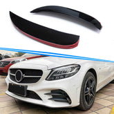 Front Stoßstange Flics Aero Flossen Flaps für Mercedes Benz C Klasse W205 C205 A205 AMG Line Modf 2018+ pz12