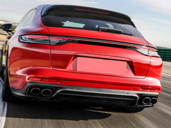 Sport Auspuff Auspuffblenden Endrohre Schwarz GTS Optik für Porsche Panamera 2018 2019 2020 2021 2022 Benzin et158