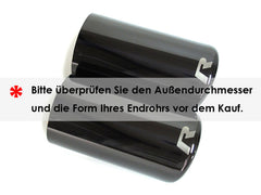 80mm Auspuffblenden Endrohrblende Endrohr Schwarz für VW PASSAT B7 B6 3C Tiguan 5N Golf 7 Variant