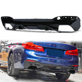 Diffusor Heckdiffusor Schwarz Glanz Passend für 5er G30 G31 Touring Sport Paket 2016-2022