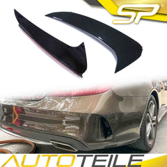 Schwarz Heck Stoßstange Flossen Flaps Canards für Mercedes Benz CLS W218 C218 AMG Line CLS 63 AMG 2014 - 2018