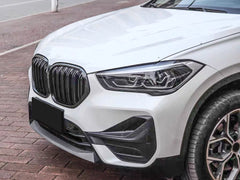 Kühlergrill Nieren Grille Grill Doppelsteg Glanz Schwarz Passend für X1 F48 LCI ab 2020 fg118