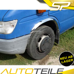 Speedyparts Radlaufleisten Radlaufschutz für Mercedes-Benz Sprinter Edelstahl Chrom