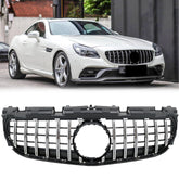 GT Optik Kühlergrill Grill Chrom für Mercedes Benz R172 SLC 2016 2017 2018 2019 2020