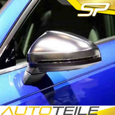 Spiegelkappen Außenspiegelkappen Alu Matt Chrom für AUDI A4 B9 Avant A5 F5 S5 OHNE SideAssist