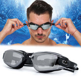 Schwimmbrille mit Sehstärke Antibeschlag UV-Schutz Goggles -1,5 bis -8,0 für Damen und Herren