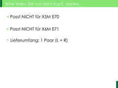 Spiegelkappen Außenspiegelkappen Schwarz Passend für X6 E71 E72 2008-2014 X5 E70 2007-2013 mc105