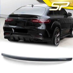 Heckspoiler Flügel Lippe Carbon Look Glanz für Mercedes-Benz GLE Coupe C292 2015 2016 2017 2018 2019