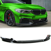 Front Spoiler Spoilerlippe Splitter Stoßstange Schwarz Passend für 5er G30 G31 2016-2020 vor LCI