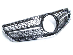 Schwarz Diamant Kühlergrill Front Grill für Mercedes E Klasse 2-Türer C207 A207 W207 2009-2013 fg182