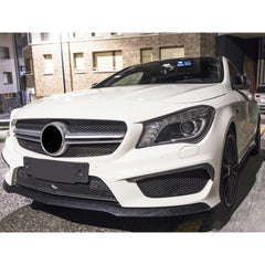 Flaps Flossen Flics Canard Matt Schwarz für Mercedes CLA C117 X117 AMG Line CLA 45 AMG 2013-2016 pz17