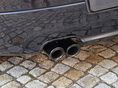 80mm Auspuffblenden Endrohre Schwarz Edelstahl für VW Tiguan 1 5N GOLF 5 GTI 2004-2009 AUDI A5 8T A4 B8