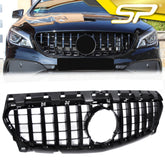 Kühlergrill Wabengrill Grill Schwarz glanz für Mercedes-Benz CLA C117 2016 2017 2018 2019