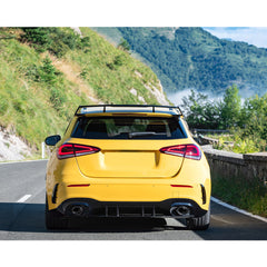 Diffusor + Schwarz Auspuffblenden für Mercedes A-Klasse W177 AMG Line A35 AMG ab 2018 di31