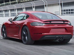 Sport Auspuff Auspuffblenden Endrohre Schwarz GTS Look für Porsche 718 Cayman Boxster 2016-2022 Benzin et183