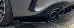 Heckansatz Splitter Spoiler Ecken Schwarz für Mercedes A V177 Limo A35 A45 AMG 2018-2022