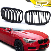 Kühlergrill Nieren Grille Grill Doppelsteg Schwarz Matt Passend für 1er F20 F21 2010-2014
