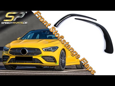 Flossen Flaps Vorne Stoß. Aero Flics Schwarz für Mercedes CLA C118 X118 AMG Line CLA45 2019+