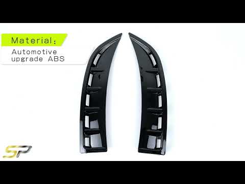 Lufteinlässe Flaps Aero Vorne Stoß. Schwarz für Mercedes CLA C118 X118 AMG Line ACLA35 ab 2019