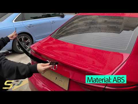 Schwarz Glanz Spoiler Heckspoiler für AUDI A3 8V Limo S Line S3 Optik 2012-2020 sp17