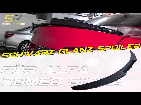 Schwarz Glanz Spoiler Heckspoiler Lippe Flügel für Alfa Romeo Giulia 952 ab 2016 sp135