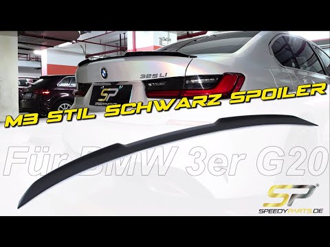 Schwarz Spoiler Heckspoiler Lippe Heckflügel Passend für 3er G20 Limo 2019-2022 sp131