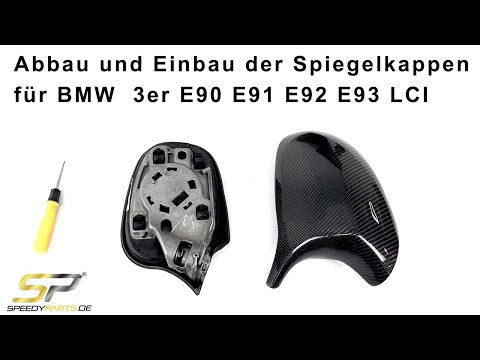Spiegelkappen Außenspiegelkappen Carbon Fiber Passend für 3er E90 E91 E92 E93 LCI 2010-2013 1er E81 E82 E87 E88 LCI 2010-2012