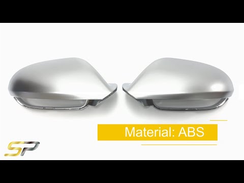 Spiegelkappen Außenspiegelkappen Alu Matt Chrom für AUDI A6 C7 4G S6 RS6 mit SideAssist 2011- 2018