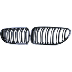 Kühlergrill Nieren Grille Grill Doppelsteg Schwarz Glanz Passend für 6er F06 F12 F13