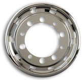 Edelstahl-Radkappen Vorderachse Auskleidungen LKW 11,75x 22,5" ET120 Breitreifen