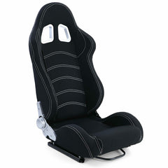 Tenzo-R Sportsitz Halbschalensitz Stoff Schwarz Grau mit Konsole