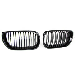 Kühlergrill Nieren Grille Grill Glanz Schwarz Passend für 3er E46 2001 2002 2003 2004 2005