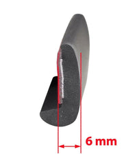 Schwarz Kotflügel Verbreiterungen 6mm universell Karosserie fender flares Gummi Leisten