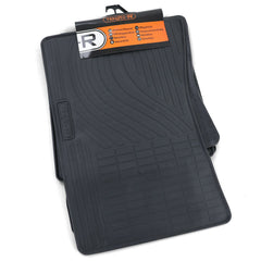 Premium Gummi Fußmatten Set 4-teilig Schwarz für Mercedes-Benz S-Klasse W220 1998 1999 2000 2001 2002 2003 2004 2005