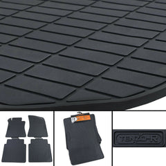 Premium Gummi Fußmatten Set 4-teilig Schwarz für Mercedes-Benz S-Klasse W220 1998 1999 2000 2001 2002 2003 2004 2005